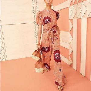 Ulla Johnson Petra Jumpsuit in Peach NWT Size 4